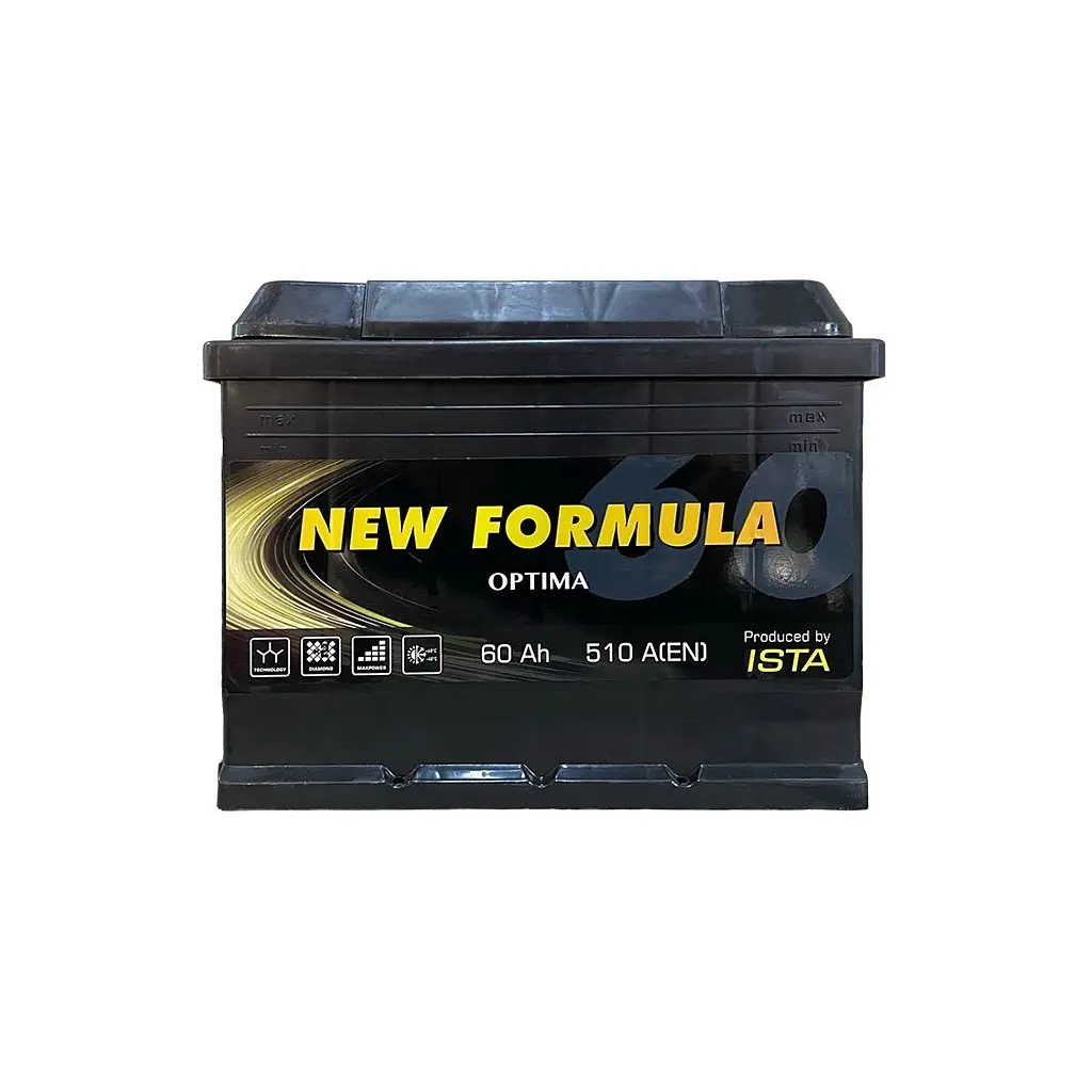 Акумулятор автомобільний NEW FORMULA Optima 60Ah (+/-) (510EN) (5601103252)
