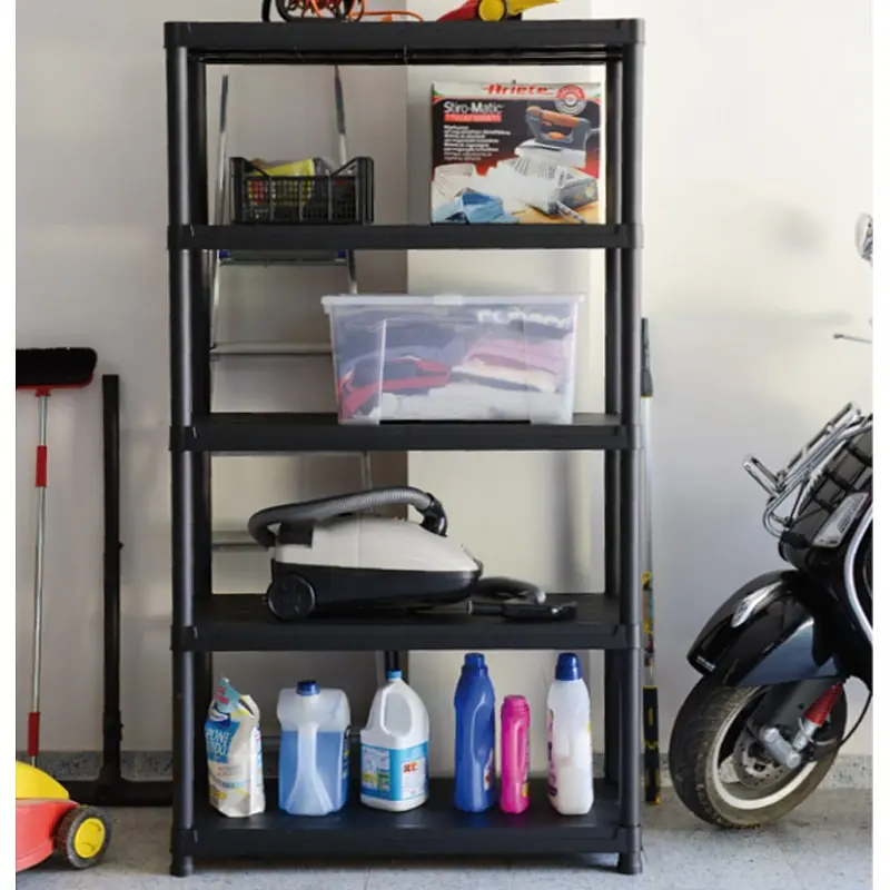 Стеллаж Plastmeccanica 5 полок универсальный 100х40х180 см черный (00-00005142) - фото 5