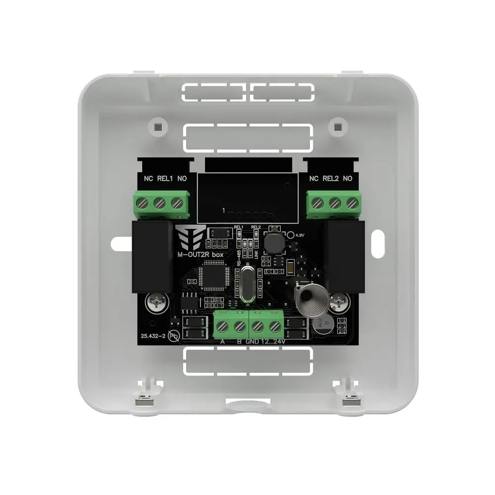 Виносний модуль розширення на 2 релейні виходи Tiras M-OUT2R box (21-00083) - фото 2
