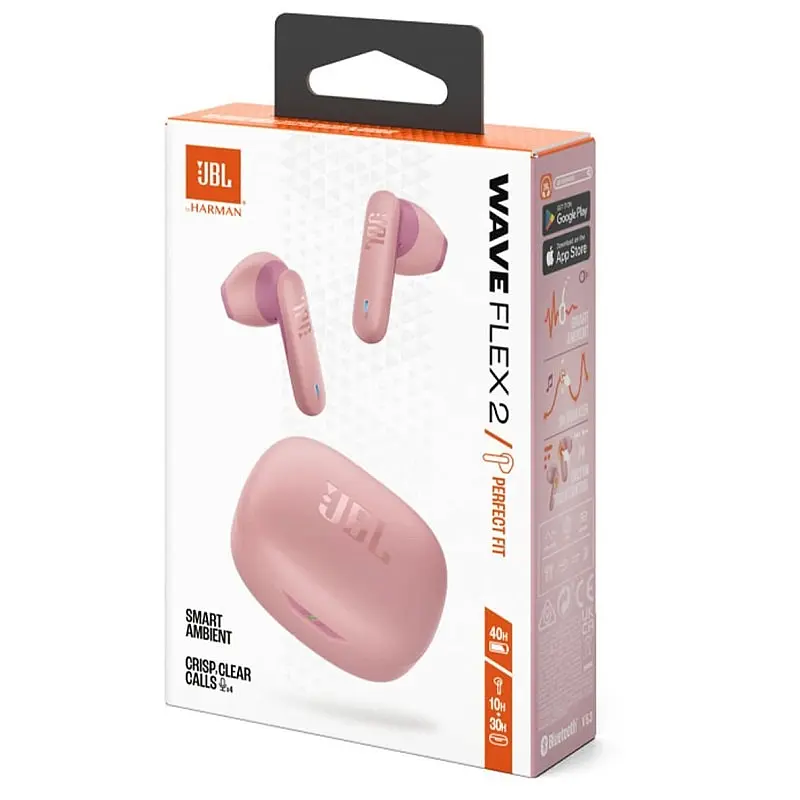 Bluetooth-гарнітура JBL Wave Flex 2 Pink (JBLWFLEX2PIK) - фото 6