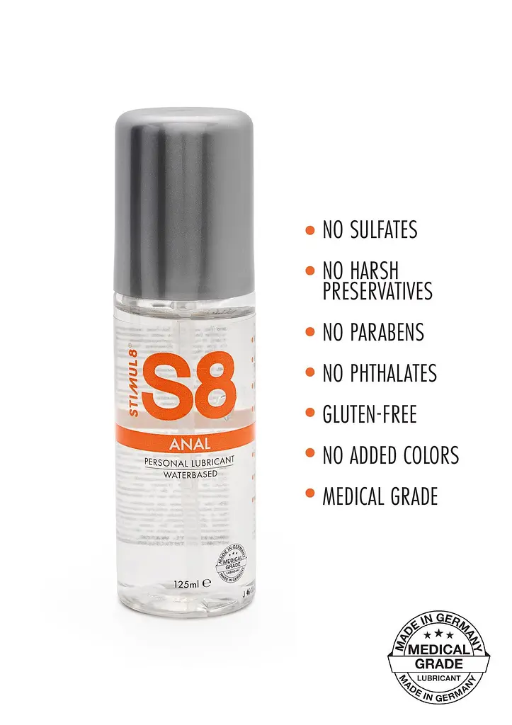 Лубрикант на водній основі Stimul8 S8 Anal Lube Natural, 125 мл - фото 2