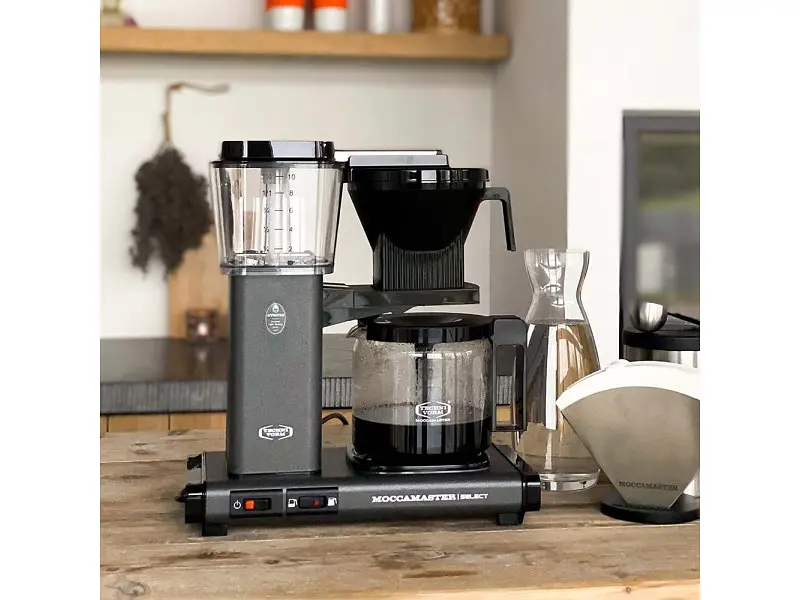 Кавоварка MOCCAMASTER KBG 741 Select Stone Grey - фото 4