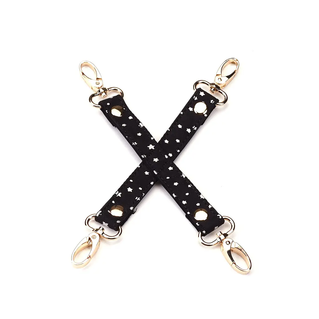 Набір Liebe Seele Stary Nights 7pcs Bondage Kit, фіксатори, нашийник з повідцем, кляп, флогер, маска - фото 5