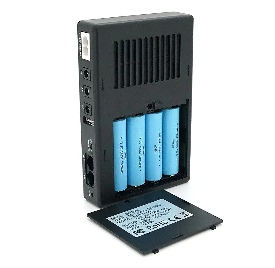 UPS бесперебойное питание для роутера/терминала PON/POE Voltronic PON430 5/9/12V, 18W, 10000 mAh - фото 2