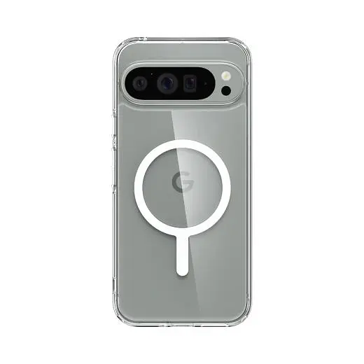 Прозорий чохол Spigen Ultra Hybrid Ring (MagFit) White для Pixel 9 Pro XL (ACS07720) - фото 4
