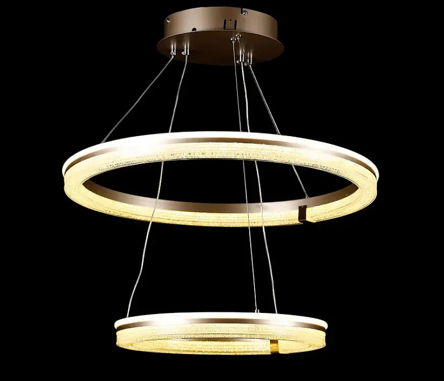 Підвісна світлодіодна люстра Splendid Ray LF9841/2 LED MK CF з кільцевим дизайном і димером - фото 4