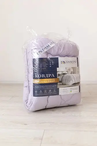 Ковдра двоспальна стьобана з мікрофібри Damani 21891 175х210 см біла - фото 3