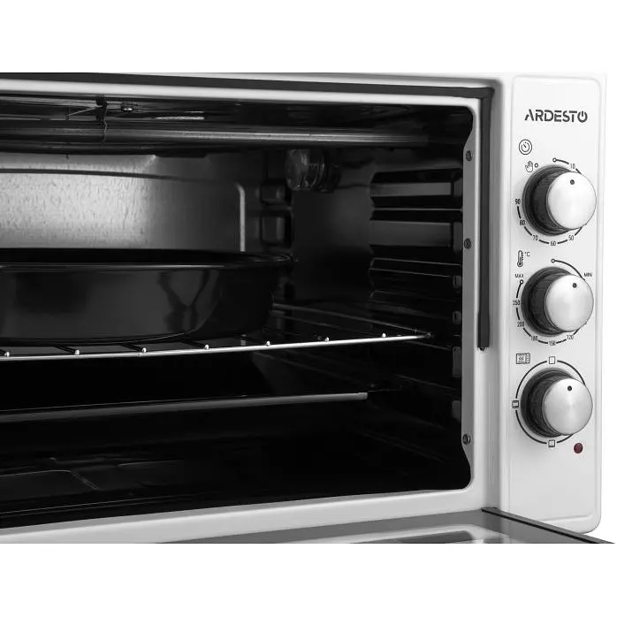 Электропечь Ardesto 1300 Вт, 40 л, скрыт.ниж.тен, таймер, подсвеч., белый - фото 8