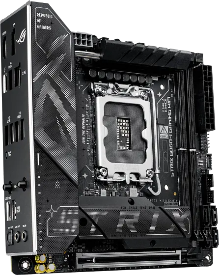 Материнcька плата Asus B860-I ROG Strix Gaming Wi-Fi LGA 1851 (ROG STRIX B860-I GAMING WIFI) - фото 2