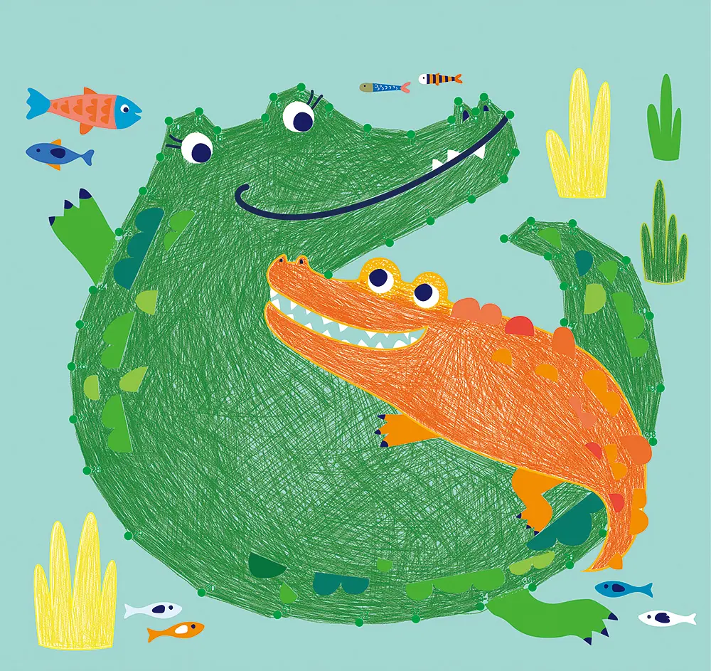 Набір для творчості Avenir Джунглі 3 в 1, розмальовка з міні-іграми (CH201741) - фото 8