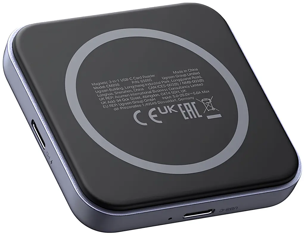 Card Reader USB 3.2 Magnetic, USB-C SD/MicroSD UHS-II 312 МБ/с PD 100W CM898 Ugreen - фото 3