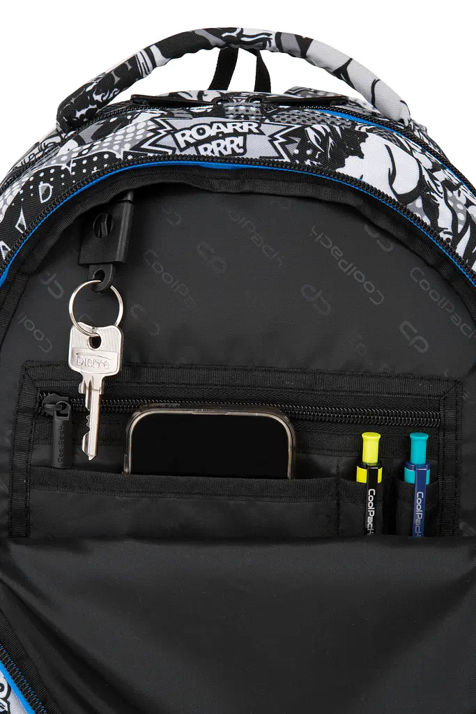 Рюкзак CoolPack Jerry T-Rex 19 л + Сумка для взуття CoolPack Vert T-Rex + Пенал на блискавці CoolPack Campus T-Rex з органайзером для ручок 23x9x5 см - фото 6