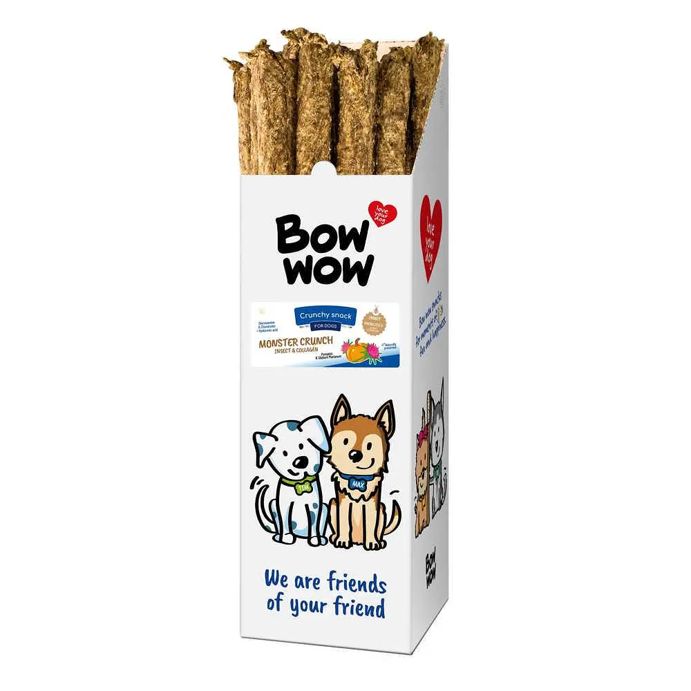 Ласощі для собак Bow wow хрусткі палички з яловичиною та куркою 53-58 см, 175 г (ціна за упаковку 24 шт)