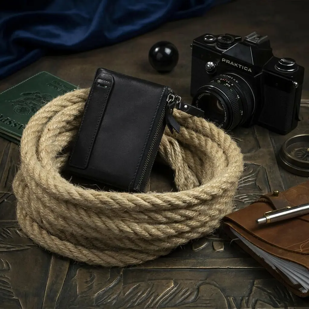 Гаманець унісекс 14941 Vintage чорний - фото 4