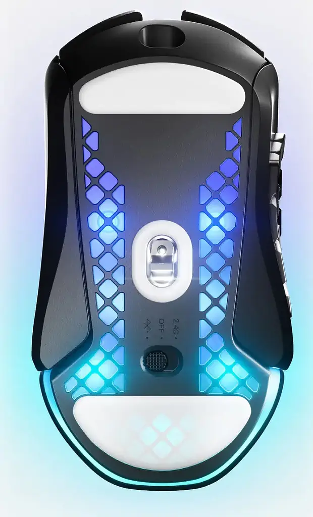Миша SteelSeries Aerox 9 Wireless / Bluetooth / USB - 3 режимна чорна 18 кнопок RGB 18000dpi - фото 4