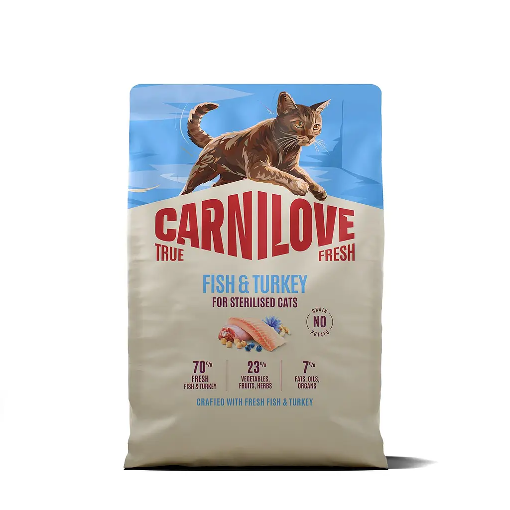 Сухий корм для стерилізованих котів Carnilove True Fresh Fish & Turkey Sterilised суперпреміум риба та індичка 2 кг