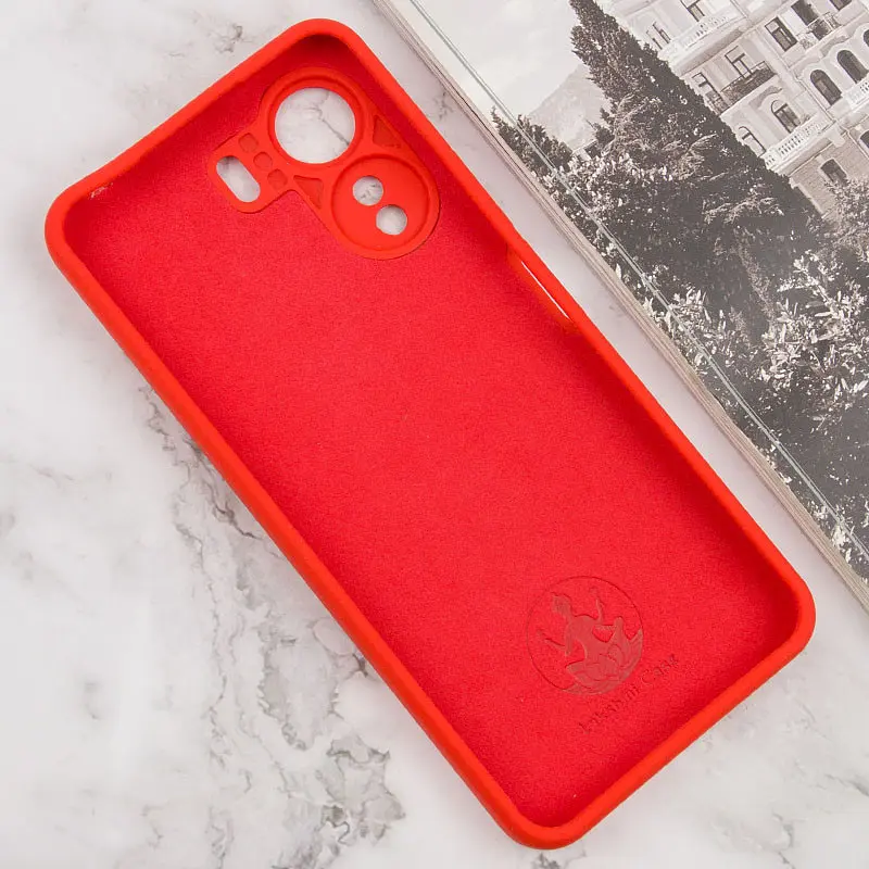 Чохол Lakshmi Silicone Cover Full Camera AAA для Xiaomi Redmi 13Coco C65 Червоний/Red - фото 3