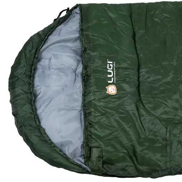 Спальный мешок Lugi с капюшоном хаки LU008 - фото 3