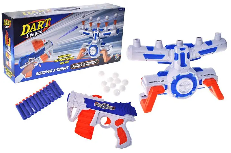 Повітряний дитячий тир із бластером Dart League Focus X-Target B3227N, в коробці р.53x12x25.6 см YG Toys