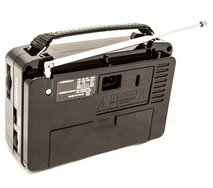 Радіоприймач всехвильовий FM 64-108 МГц, AM, SW від мережі 220V та батарейок 2*R20 радіо Golon RX-608 - фото 3