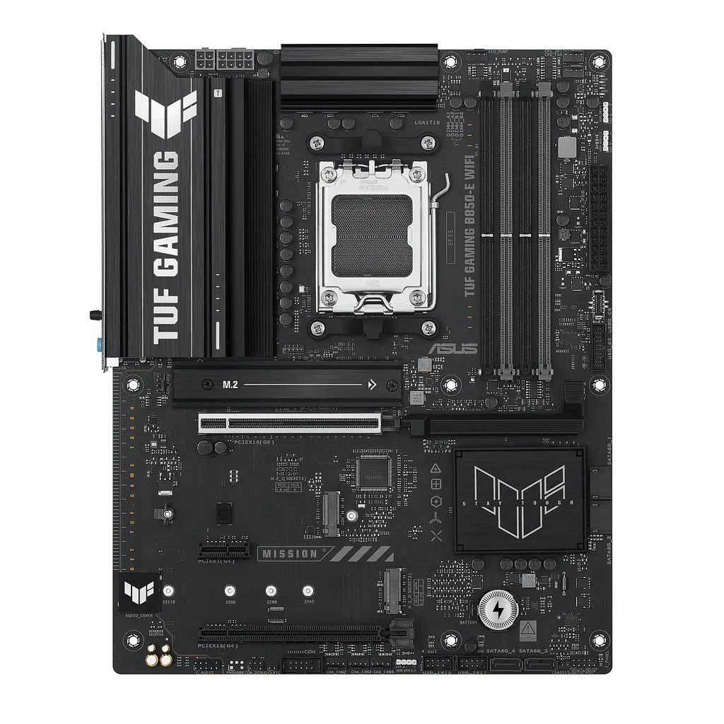 Материнская плата TUF GAMING B850-E WIFI sAM5 B850 4xDDR5 M.2 HDMI DP Wi-Fi BT ATX Asus teh0019026 - фото 2