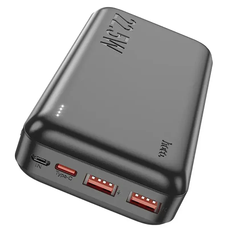 Портативне ЗП Power Bank J101A Astute PD20W+22.5W 20000 mAh Black Hoco teh0029419 - фото 3