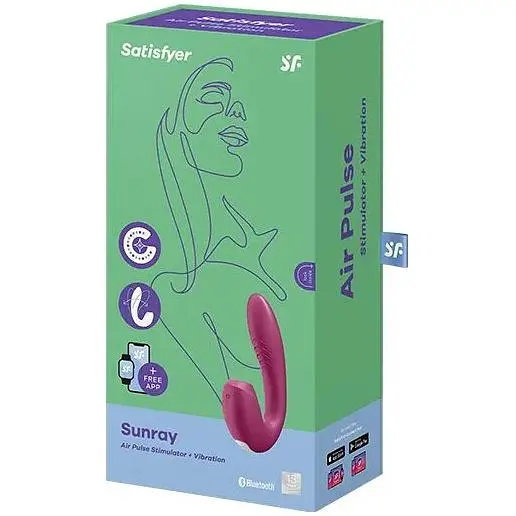 Вакуумний смарт-вібратор Satisfyer Sunray Berry - фото 6