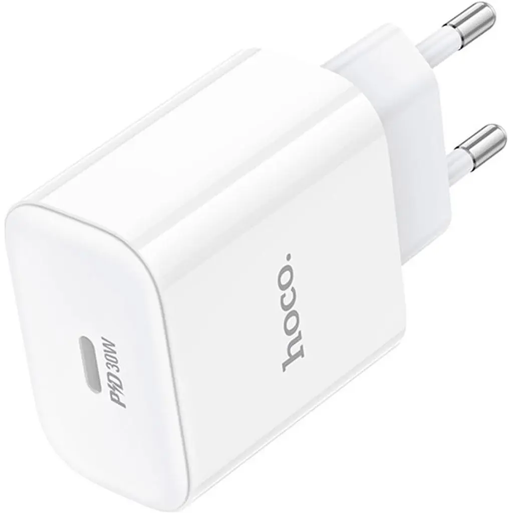 Мережевий зарядний пристрій Hoco C76A Pro Majestic PD30W White [170757] - фото 2