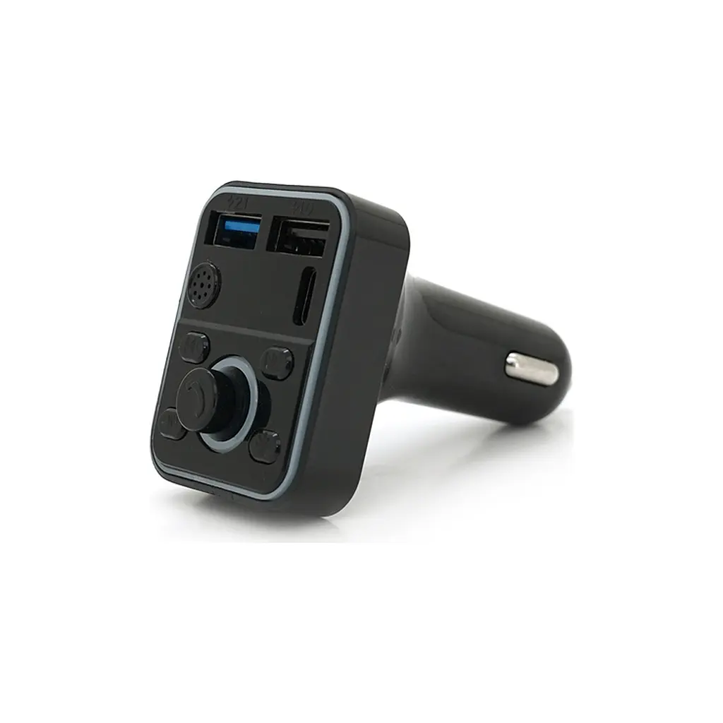 FM модулятор Voltronic D1, підсвітка 7 кольорів, 1.5-3.1A, USB, TF (FM-D1-7Col) - фото 2