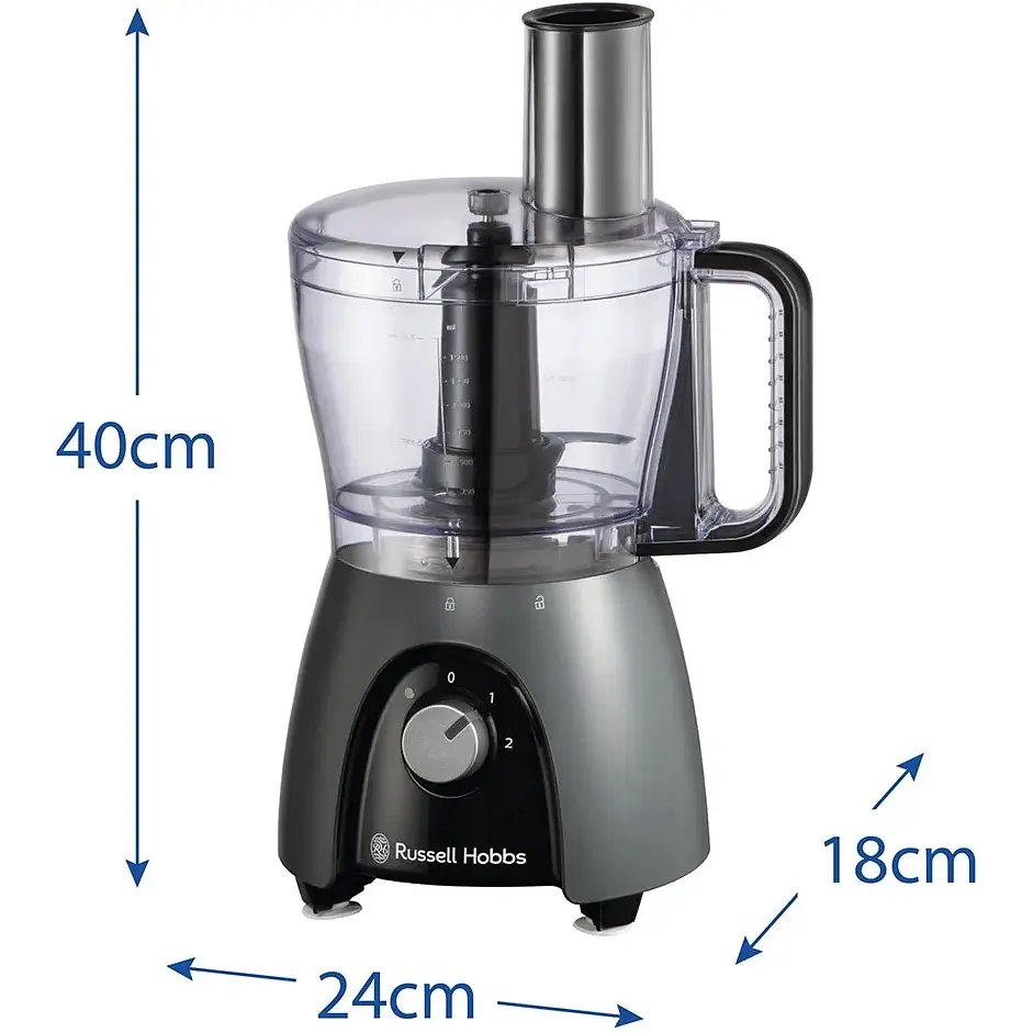 Кухонная машина Russell Hobbs Desire Matte Charcoal 600 Вт черная (27111-56) - фото 4