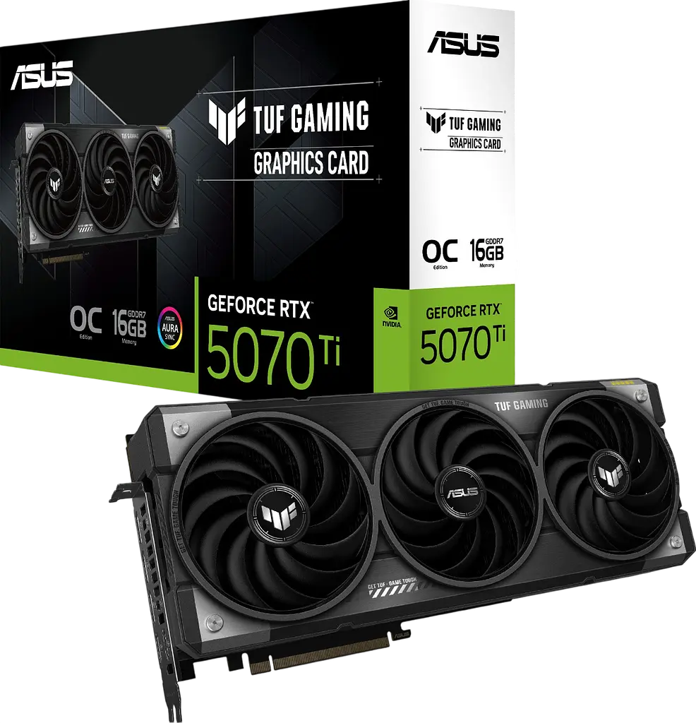 Відеокарта GeForce RTX 5070 Ti 16GB Asus TUF Gaming OC (TUF-RTX5070TI-O16G-GAMING) - фото 4