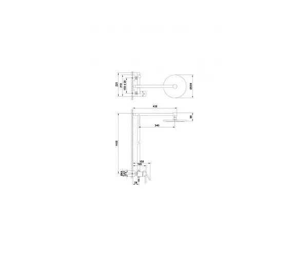 Душова Sanwerk стійка SILK, в комплекті (SW0003071) - фото 4