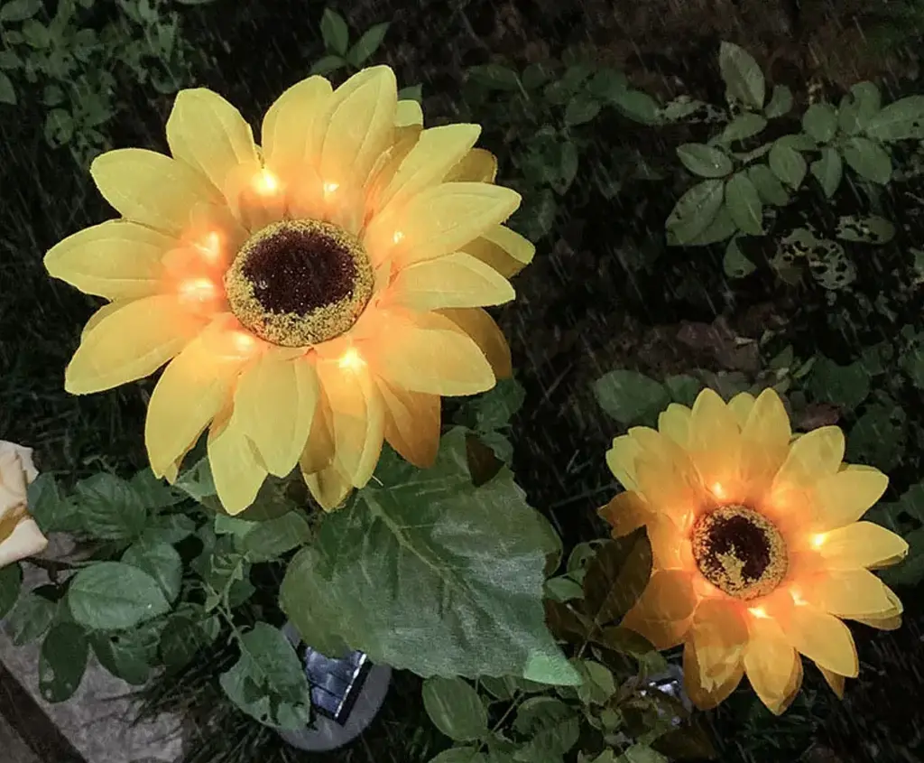 Садовий світильник SunLamp на сонячній батареї — соняшник LED, природне освітлення для саду - фото 9