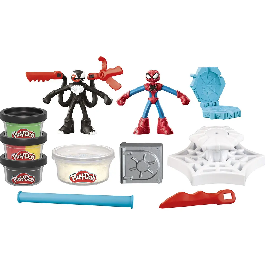 Набор для творчества Hasbro Play-Doh Marvel с массой для лепки Человек-паук (F9827) - фото 4
