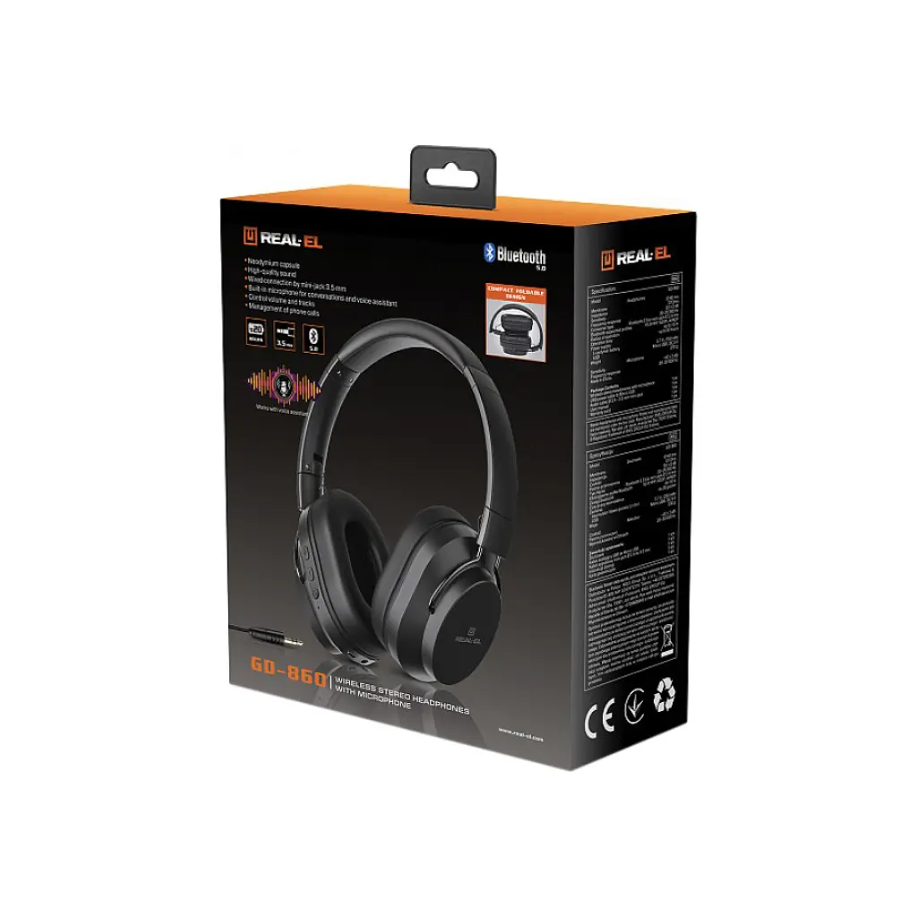 Навушники REAL-EL GD-860 Black - фото 10