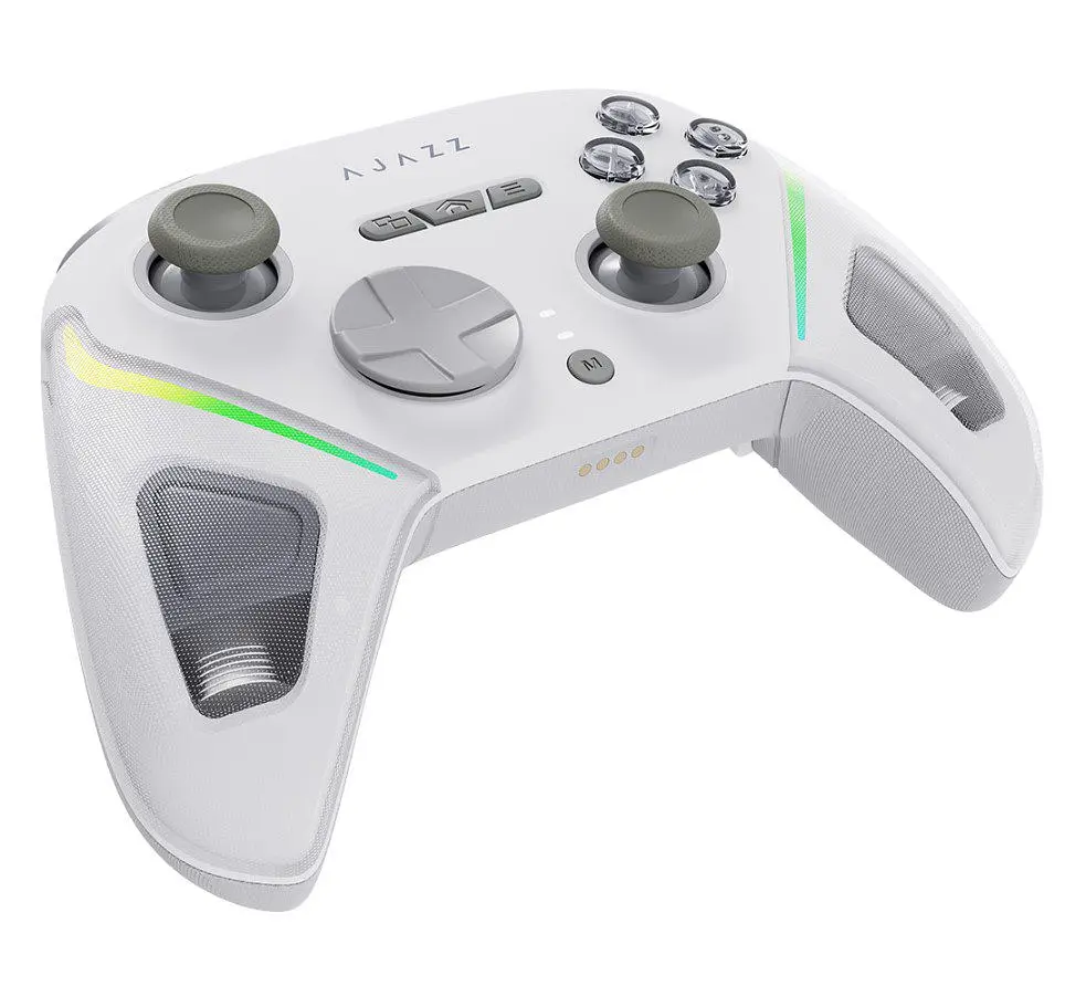 Геймпад джойстик Ajazz GP-100W 2.4G/BT/USB, Switch/PC/iOS/Android, RGB, White - фото 4