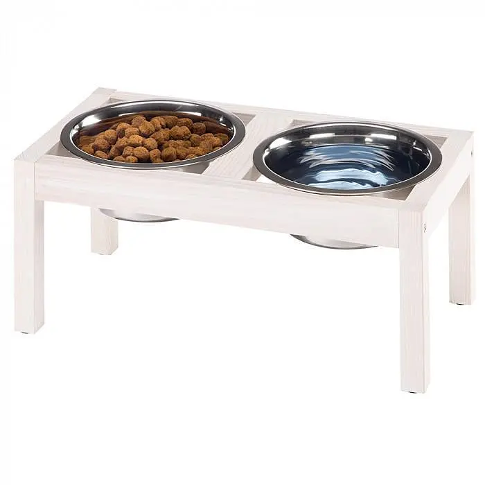 Миски для собак и кошек на деревянной подставке Ferplast Desco Wood 03 (FR19581849-3) - фото 2