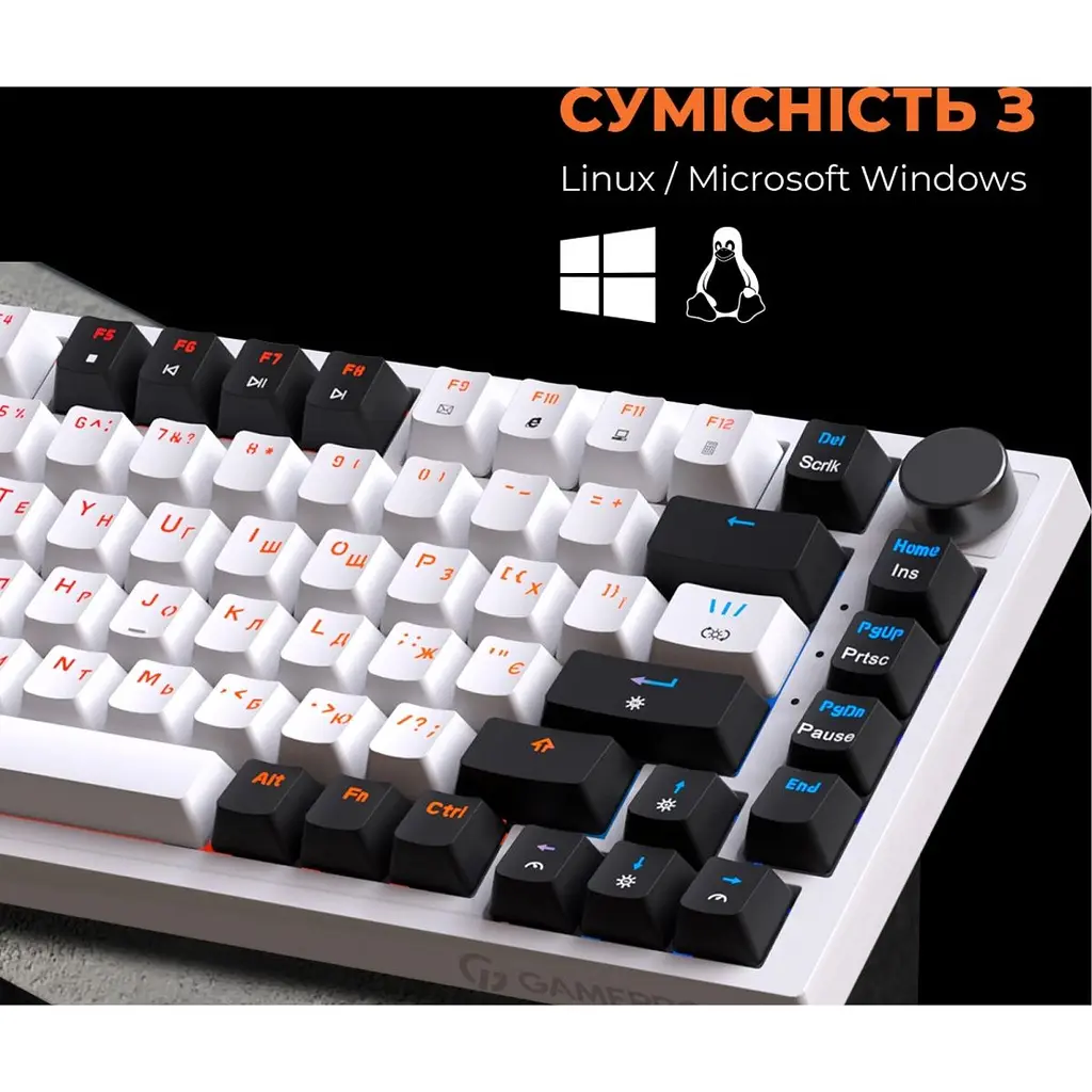 Клавіатура GamePro MK160W Red Switch White [121464] - фото 9