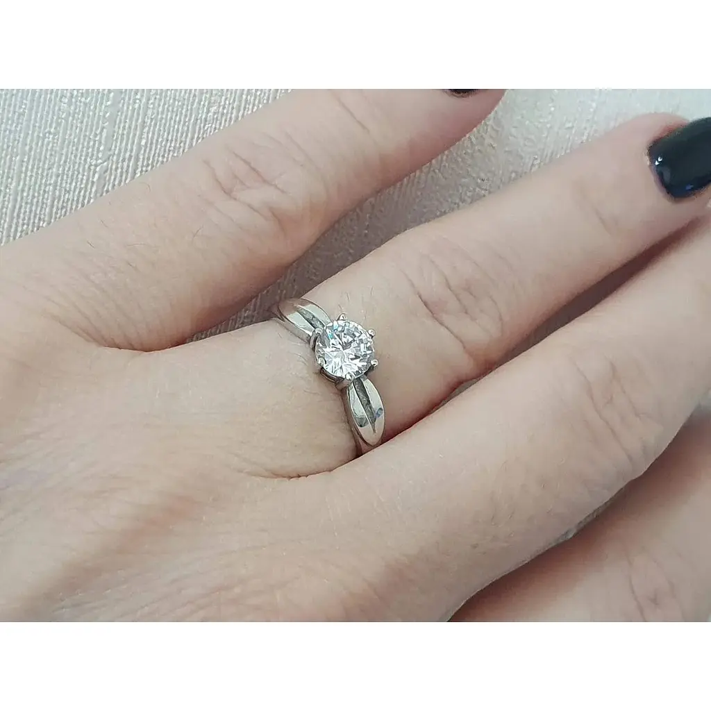 Срібне кільце Агні АНТАРЕС з фіанітом. 1233/1Р-CZ 16,5 - фото 2