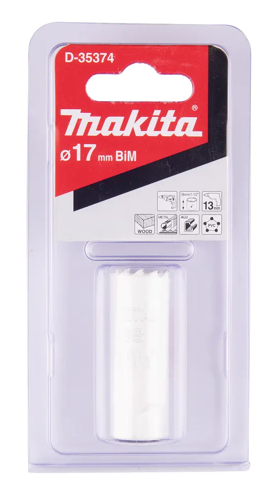 Свердло корончасте біметалеве 17 мм Makita D-35374