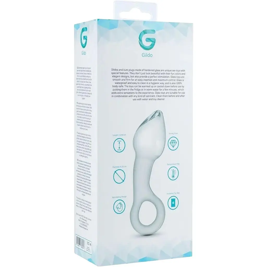 Стеклянный стимулятор простаты Gildo Glass Prostate Plug No. 13 - фото 7