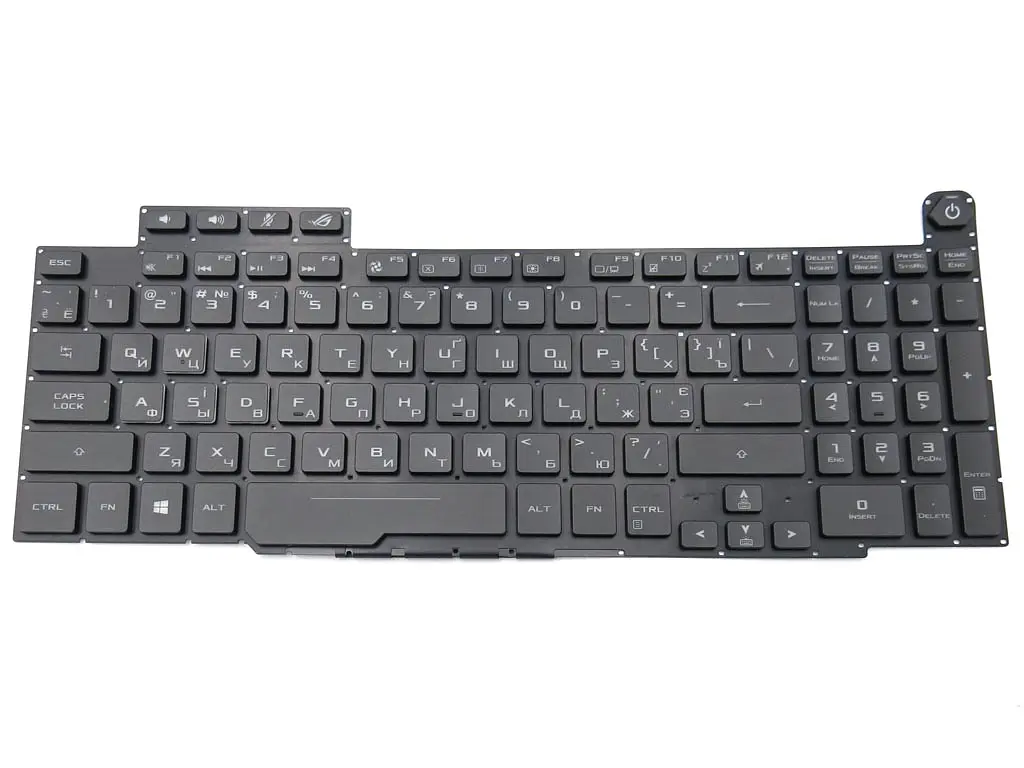 Клавіатура для ASUS GM501, GM501G, GM501GM, GM501GS (RU Black з підсвічуванням). Оригінал - фото 3