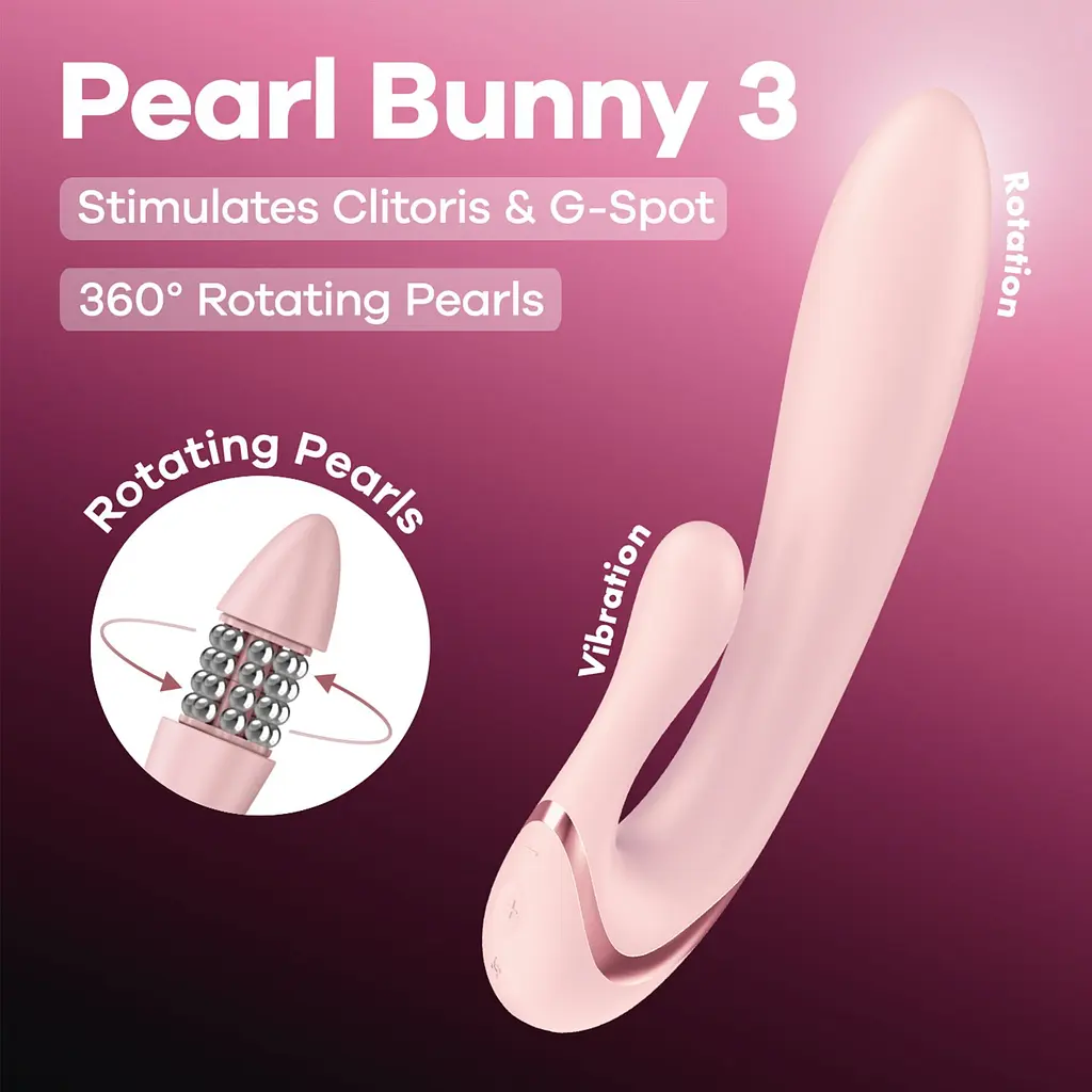 Вибратор-кролик Satisfyer Pearl Bunny 3 - фото 2