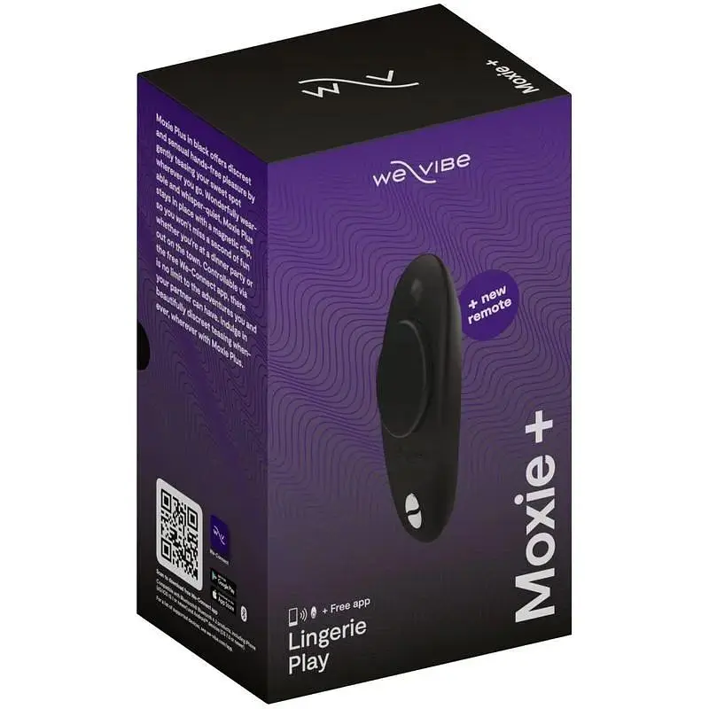 Смарт-вібратор у трусики We-Vibe Moxie+ Satin Black пульт ДУ - фото 3