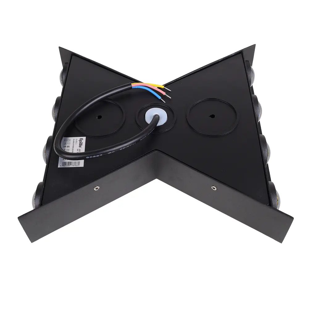 Подсветка Brille AL-604/8х1W WW LED IP54 BK - фото 3