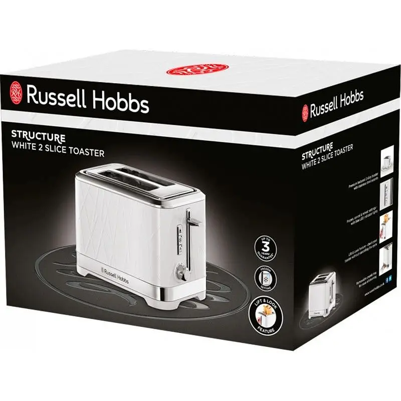 Тостер Russell Hobbs 28090-56 Structure білий (23957036002) - фото 5