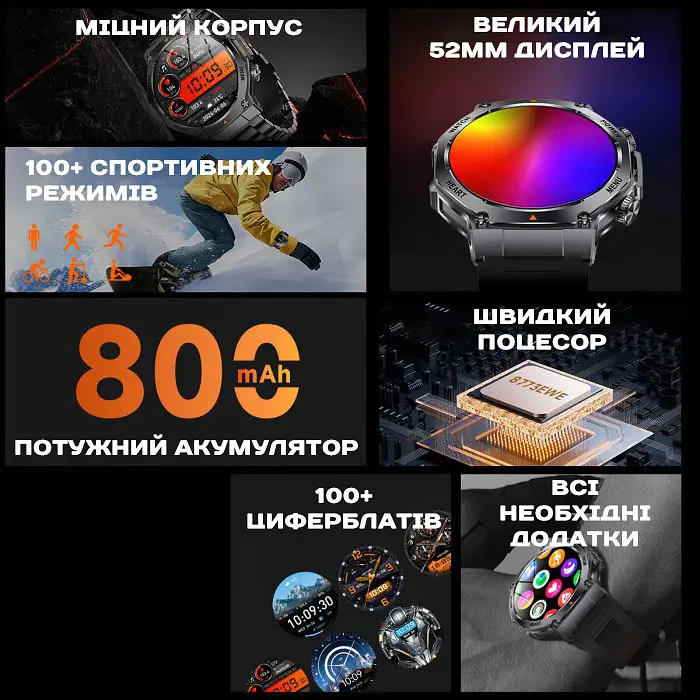 Часы Smart Mevaden Ultra Rubber, 2 ремешка - фото 14