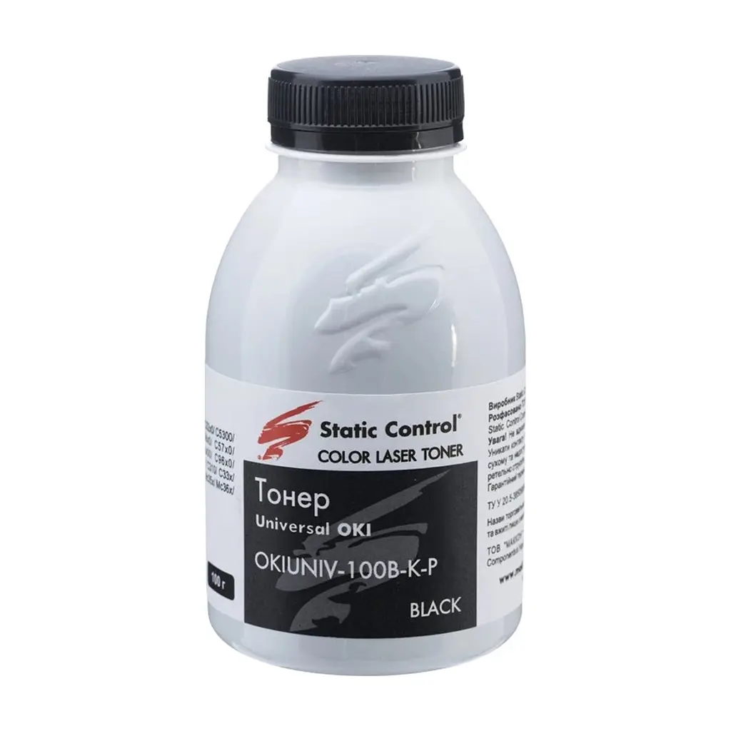 Тонер OKI Universal Okidata 3 Glossy 100г black фасовка Static Control (OKIUNIV3-100B-K-P)