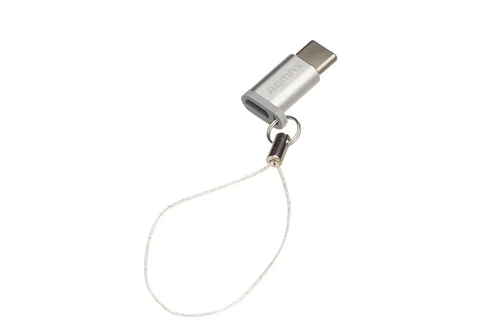 Перехідник відг адаптер Remax RA-USB1 мicro-USB Type-C silver - фото 2