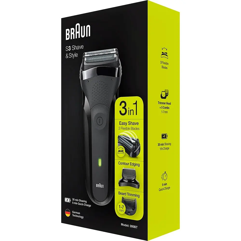 Електробритва Braun Series 3 300BT Black/Black - фото 6